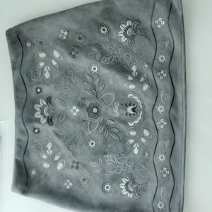 NWOT Gray Suede Skirt